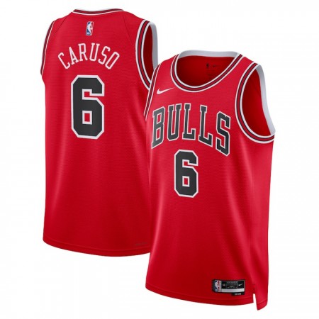 Chicago Bulls Alex Caruso 6 Nike 2022-23 Icon Edition Punainen Pelipaidat Swingman - Miesten